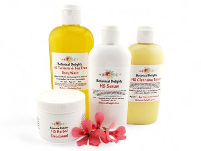 HS Hidradenitis Suppurativa Body Wash, Cleansing Toner, Deodorant &amp; Cyst Serum