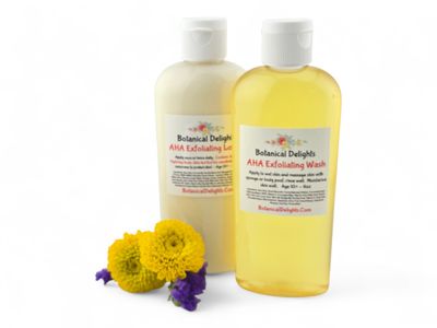 AHA Exfoliating Skin Care - Keratosis Pilaris Lotion &amp; Body Wash
