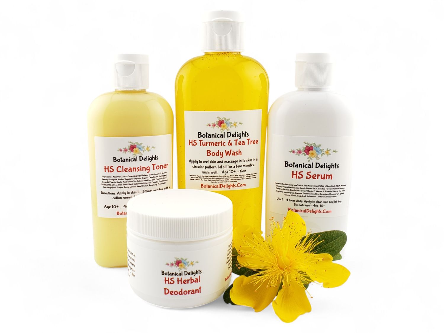 HS Hidradenitis Suppurativa Body Wash, Cleansing Toner, Deodorant &amp; Cyst Serum