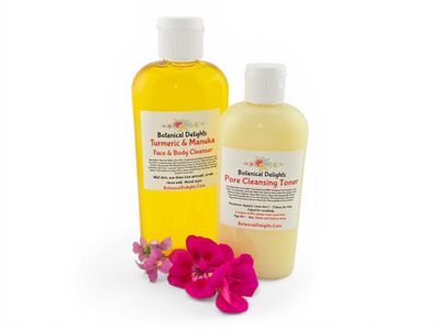​Turmeric Manuka Honey Cleanser &amp; Pore Cleansing AHA Toner