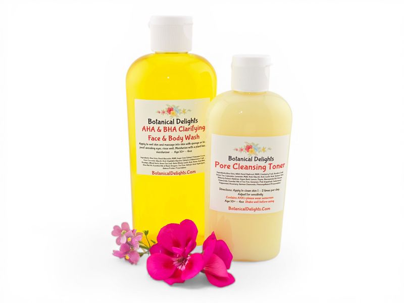AHA BHA Face &amp; Body Wash &amp; Pore Cleansing Toner