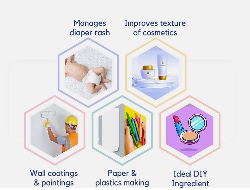 TPS Fine Talc Powder for Hair, Crafts, Spray, Waxing &amp; Cosmetics - Cosmetic Grade
