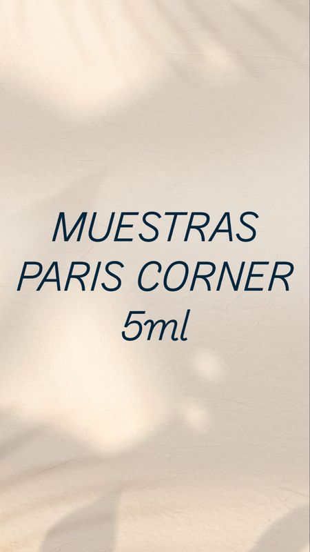 Muestras Paris Corner 5ml