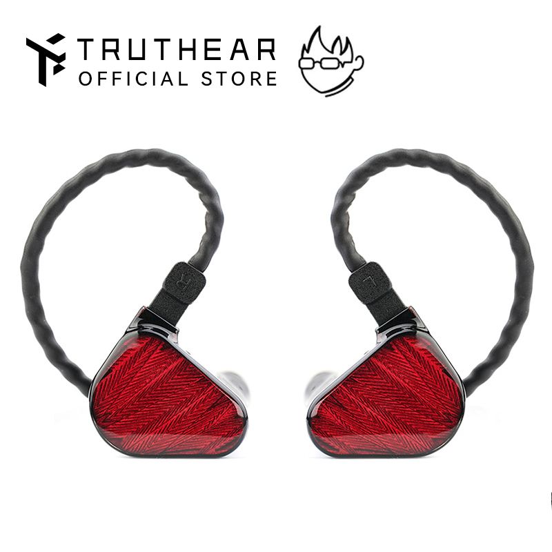 TRUTHEAR x Crinacle ZERO:RED earphone Dual Dynamic Drivers In Ear Headphone with 0.78 2Pin Cable