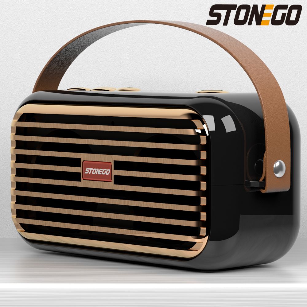 STOENGO Wireless Bluetooth Speaker with Stereo Sound,Extended Bass and Treble,TWS Bluetooth 5.0 TF Card &amp; USB &amp; AUX Audio Input