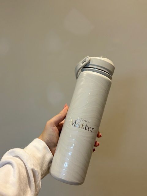 You Matter Zebra Flask