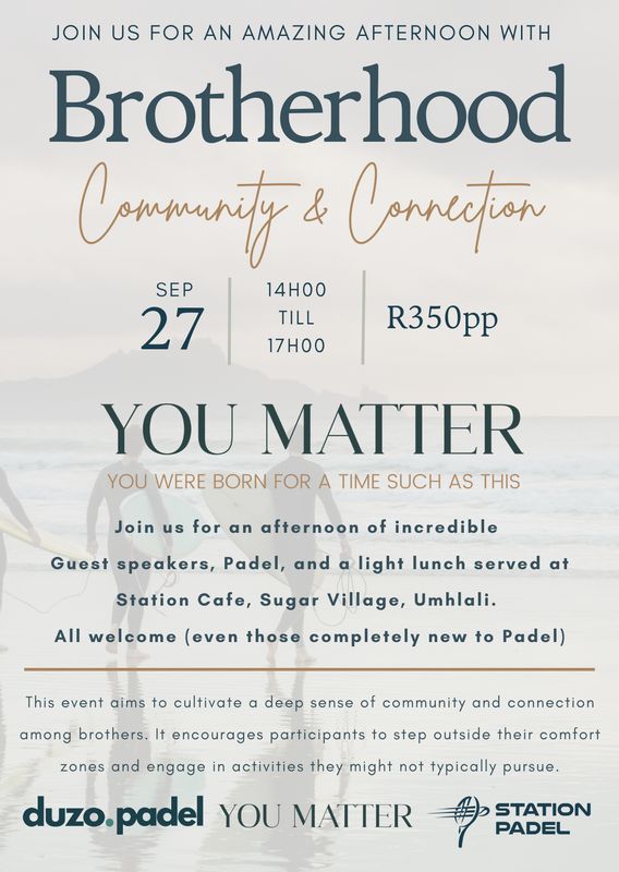 Brotherhood Community &amp; Connection Afternoon