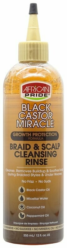 Black Castor Miracle Braid & Scalp Cleansing Rinse