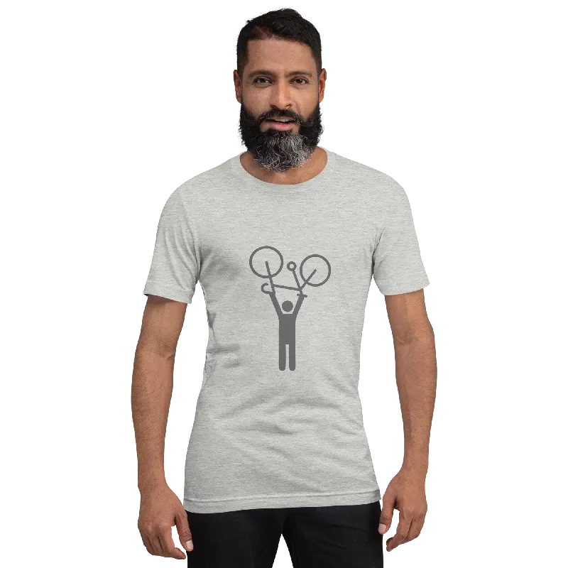 Men&#39;s T-shirt, Athletic heather, &quot;Hands-up&quot;