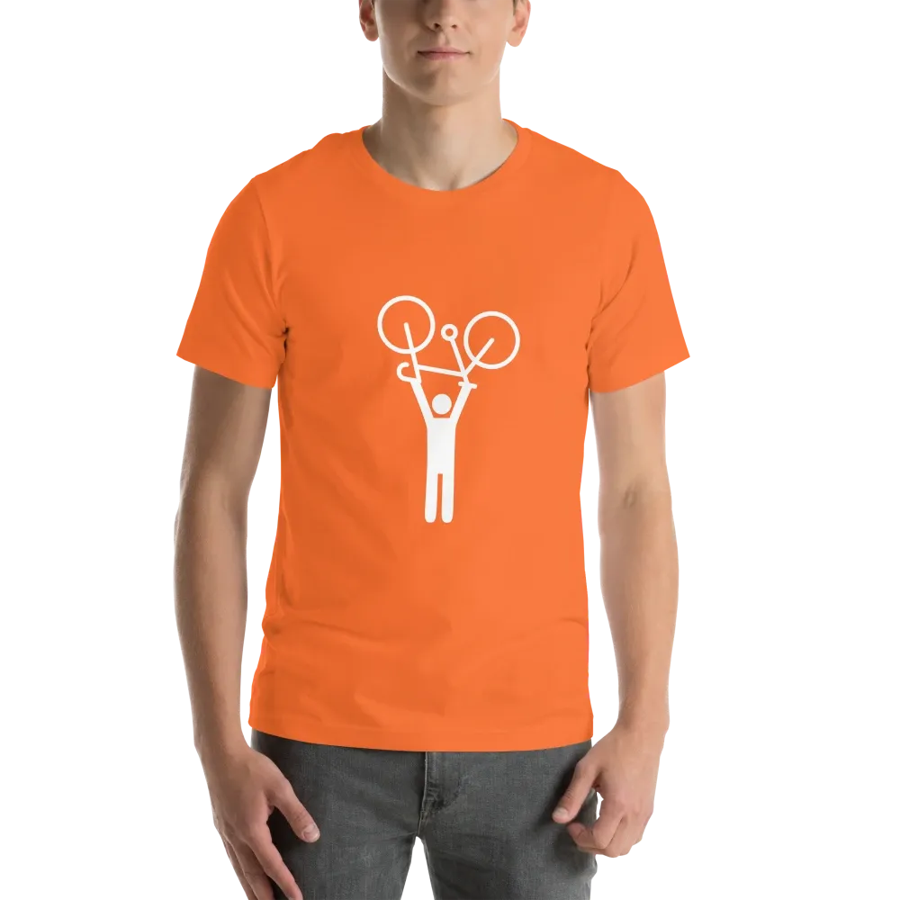 Men&#39;s T-shirt, Orange, &quot;Hands-up&quot;
