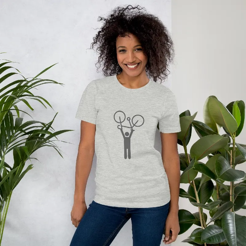 Women&#39;s T-shirt, Athletic heather, &quot;Hands-up&quot;