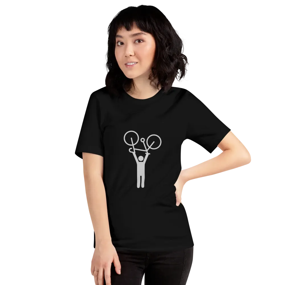 Women&#39;s T-shirt, Black, &quot;Hands-up&quot;