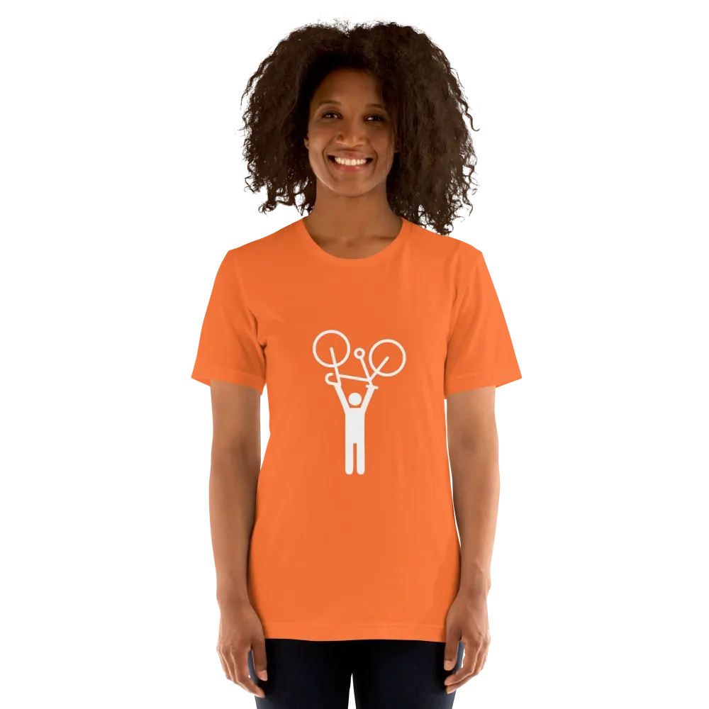 Women&#39;s T-shirt, Orange, &quot;Hands-up&quot;