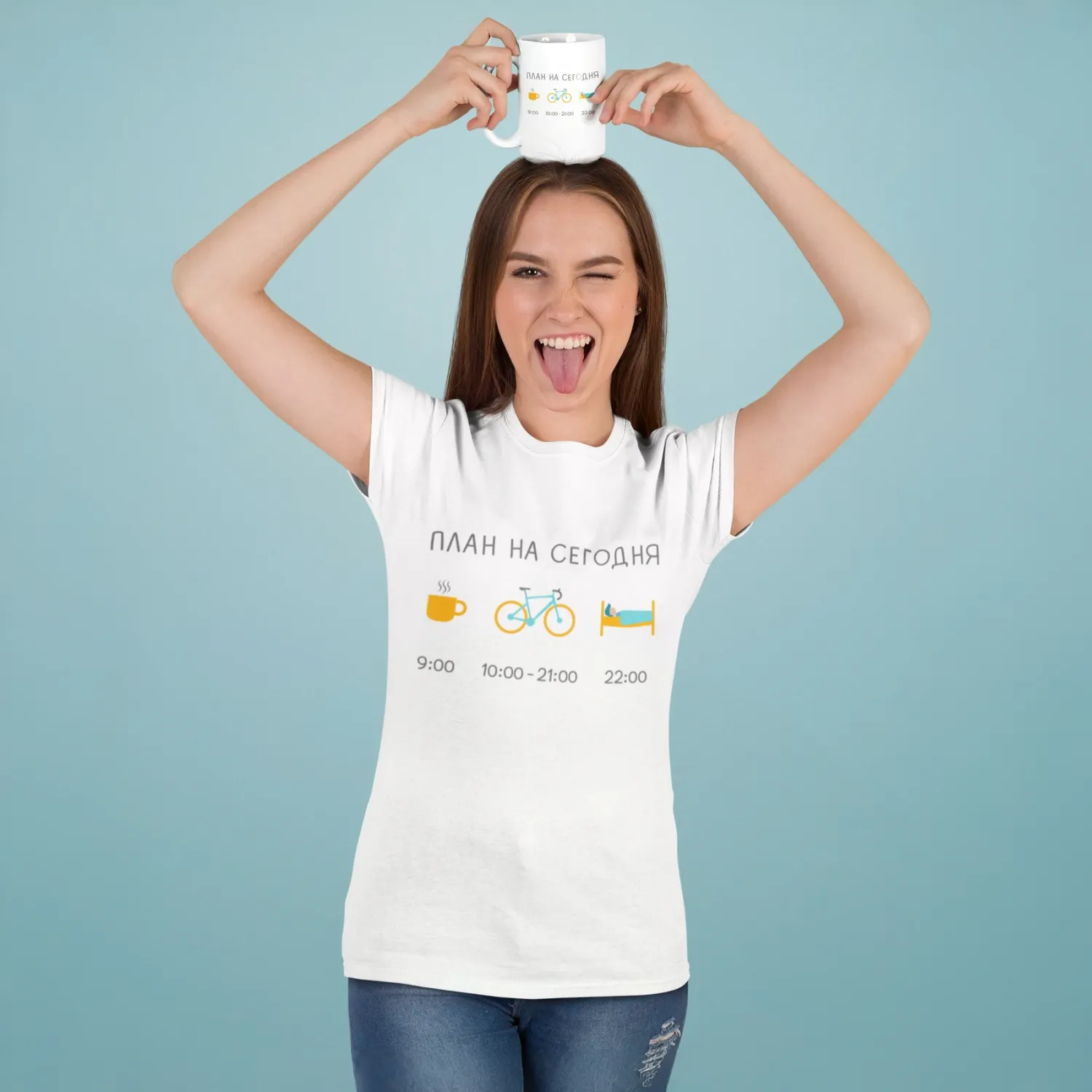 Women&#39;s T-shirt, &quot;Plan&quot; RU (5 colors)