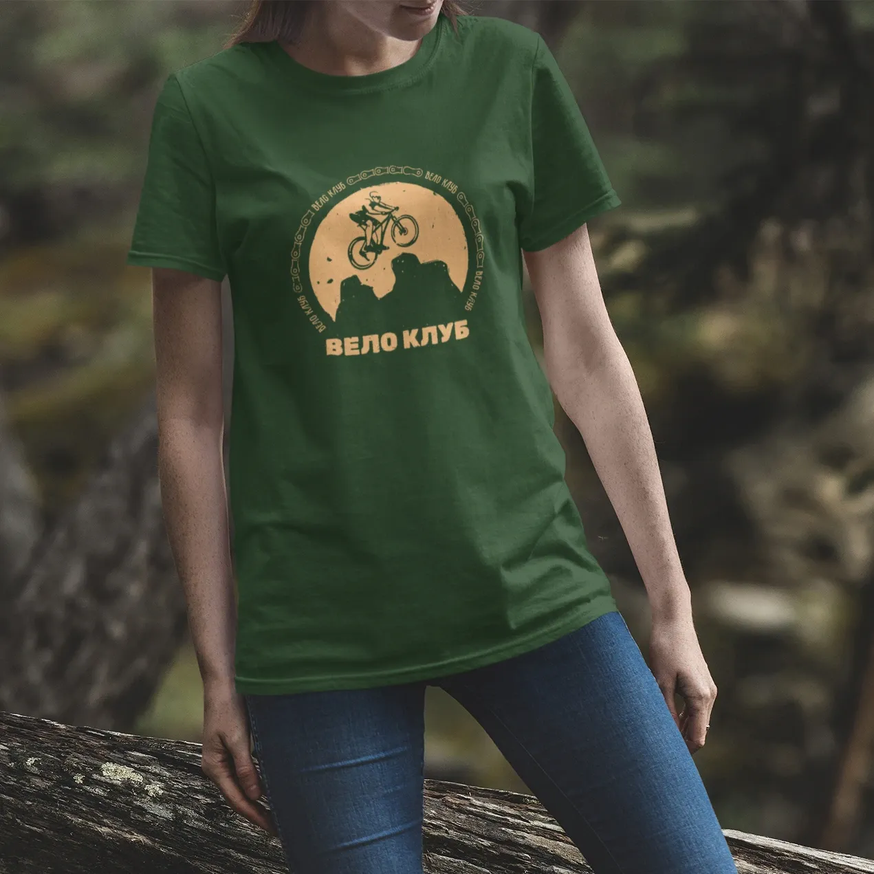 Women&#39;s T-shirt, &quot;VELO CLUB&quot; RU (6 colors)