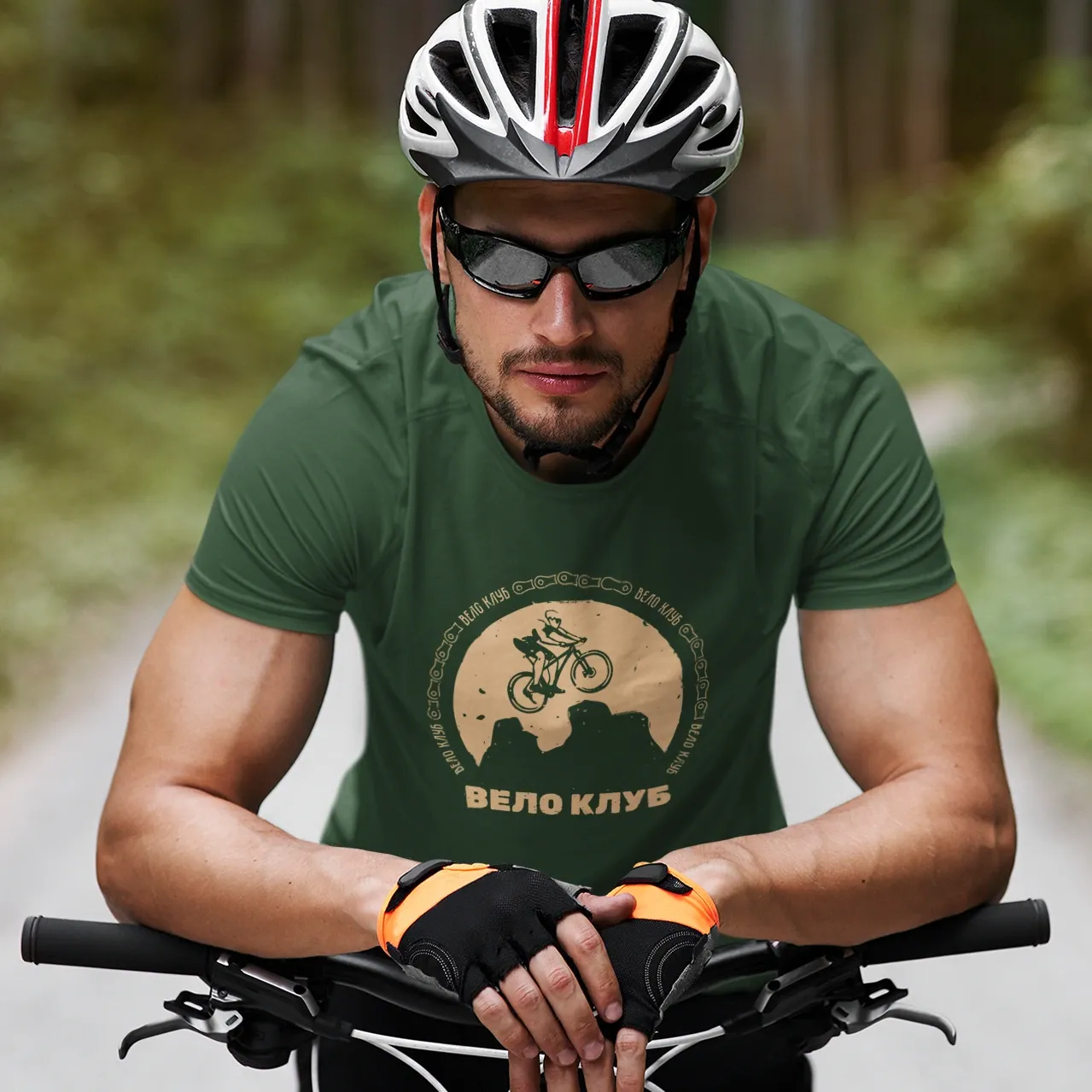 Men&#39;s T-shirt, &quot;VELO CLUB&quot; RU (6 colors)