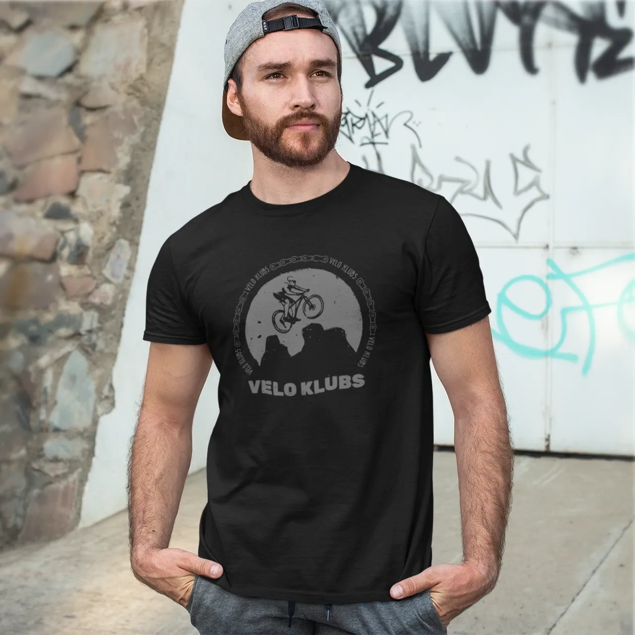 Men&#39;s T-shirt, &quot;VELO CLUB&quot; LV (6 colors)