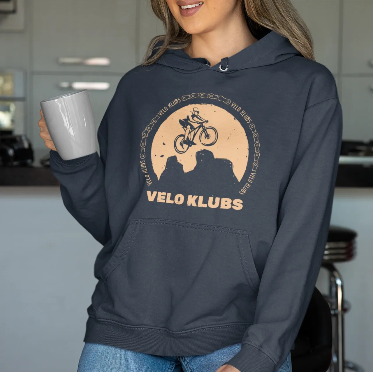 Women&#39;s hoodie, &quot;VELO CLUB&quot; LV (4 colors)