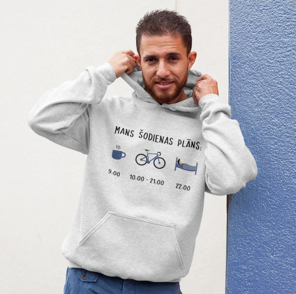 Hoodie &quot;Plan for today&quot;.