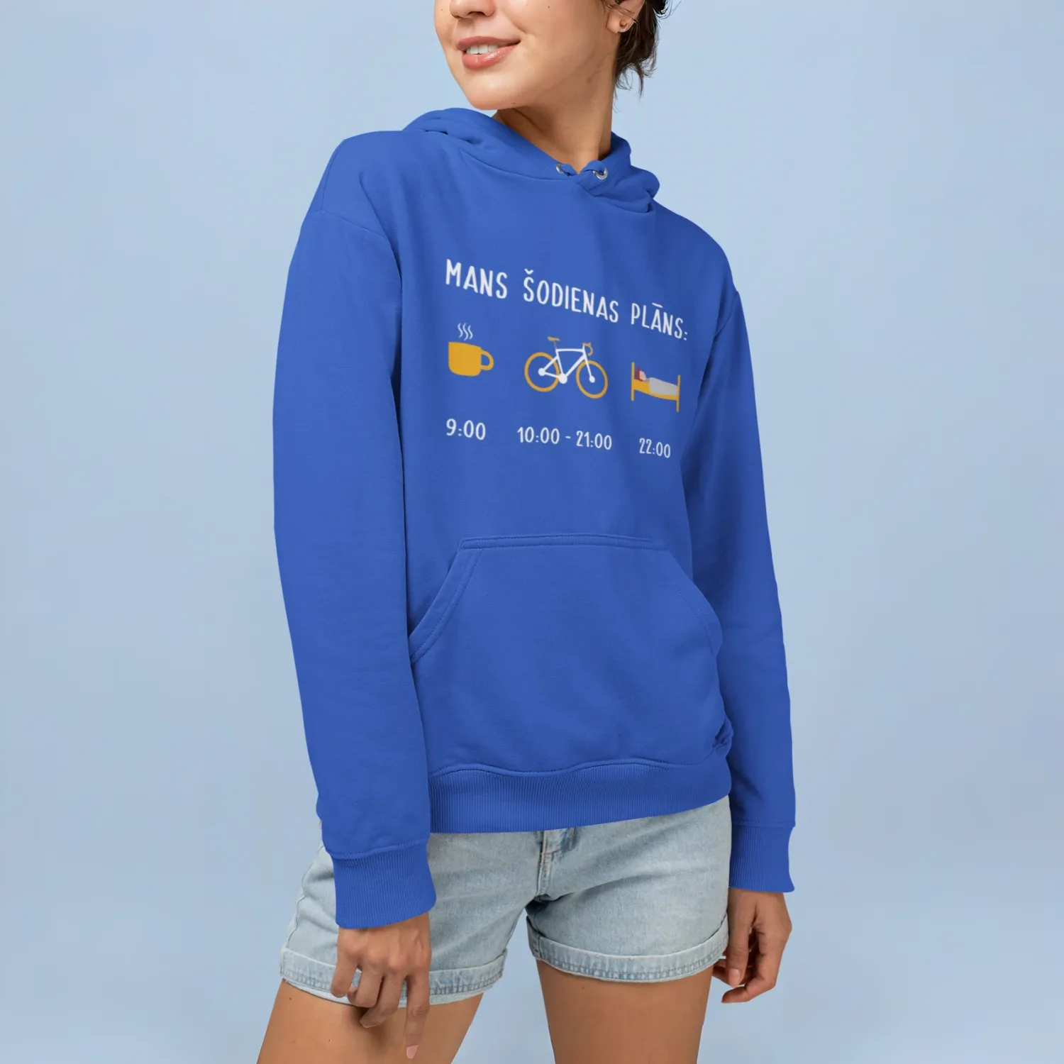 Hoodie &quot;Plan for today&quot;.