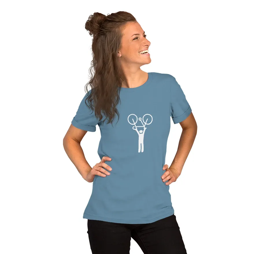 Hands-up cyclist T-shirt