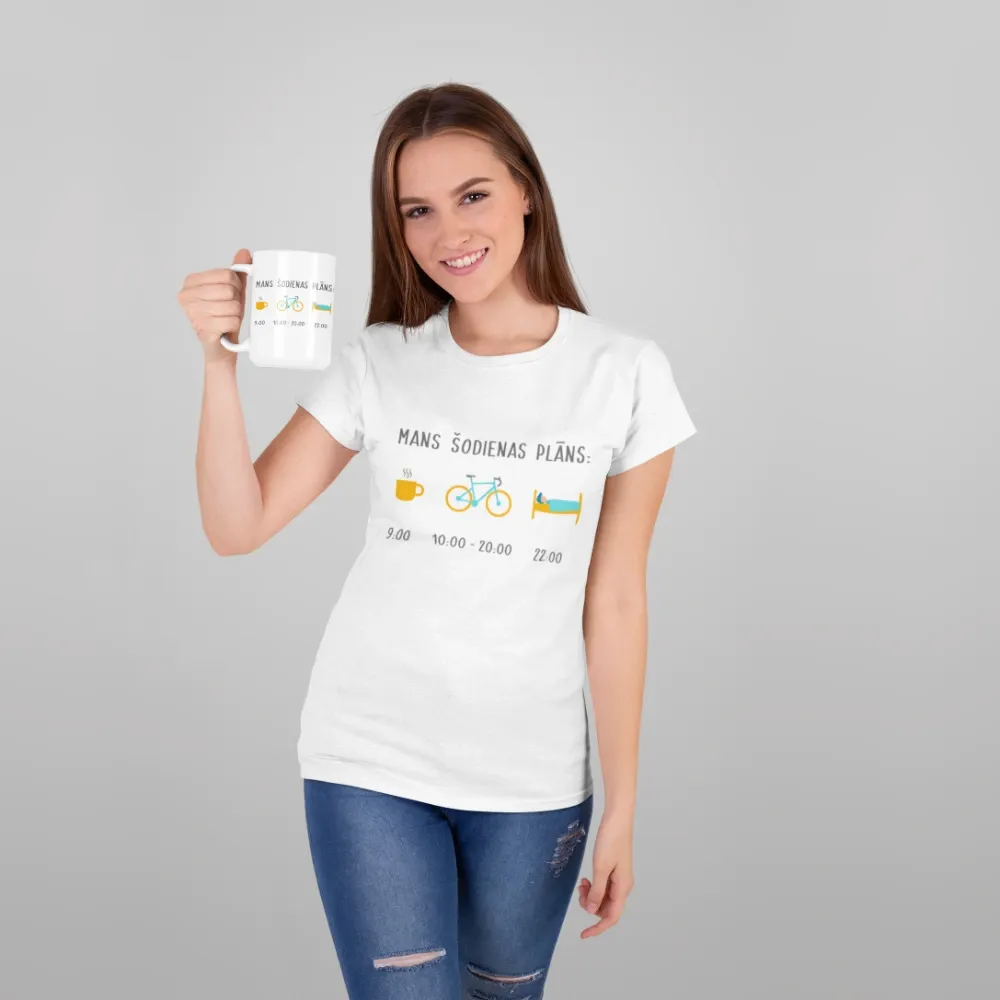 T-shirt &quot;Plan for today&quot;.