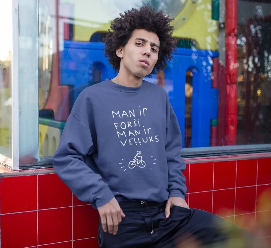 Sweatshirt &quot;I have a bicycle&quot;.