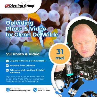 Opleiding Onderwaterfotografie met Glenn De Wilde – 31 mei 2025