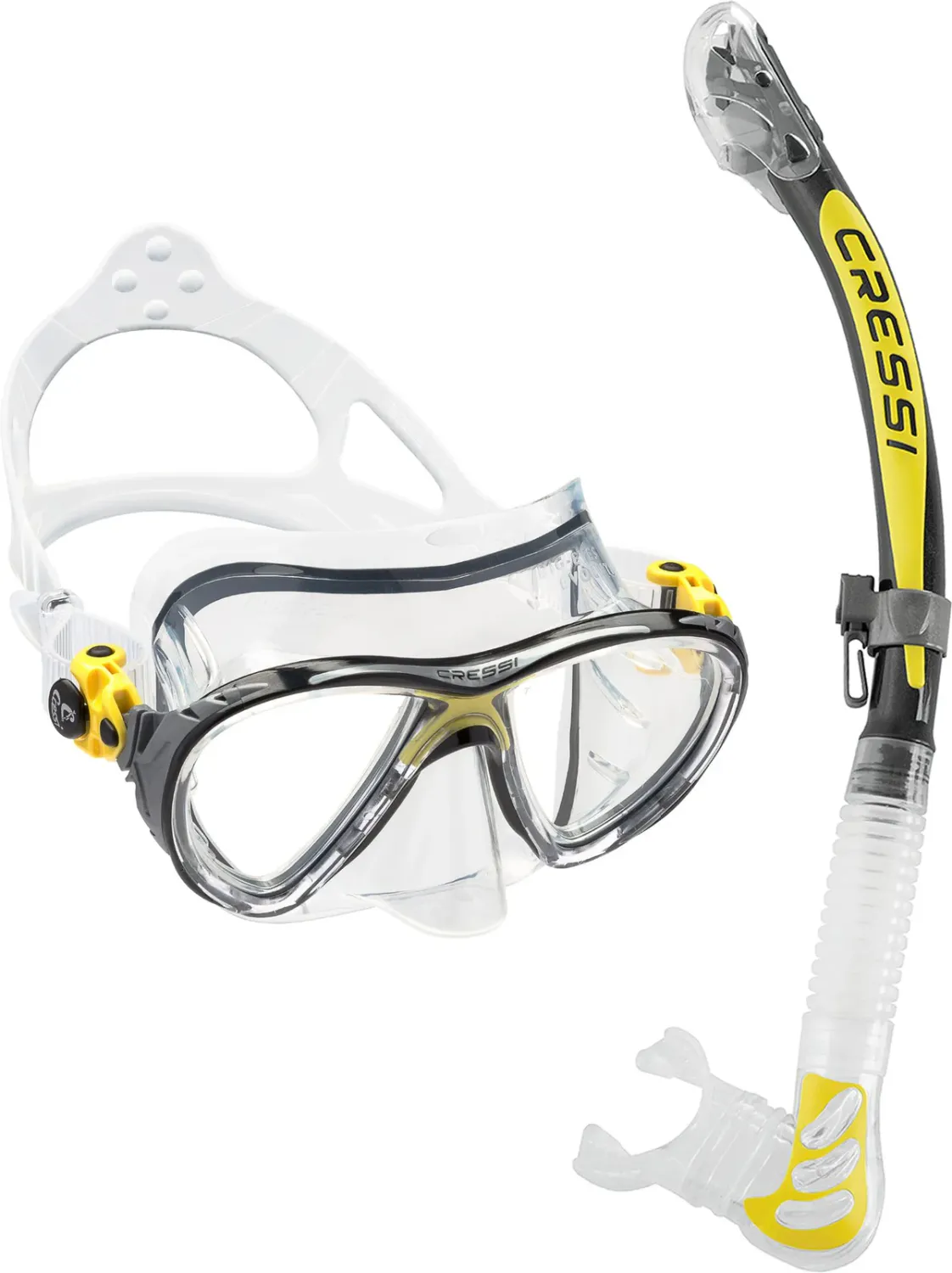 Cressi Big Eyes Evolution + Alpha Ultra Dry Snorkeling Combo – Optische Lenzen Optie