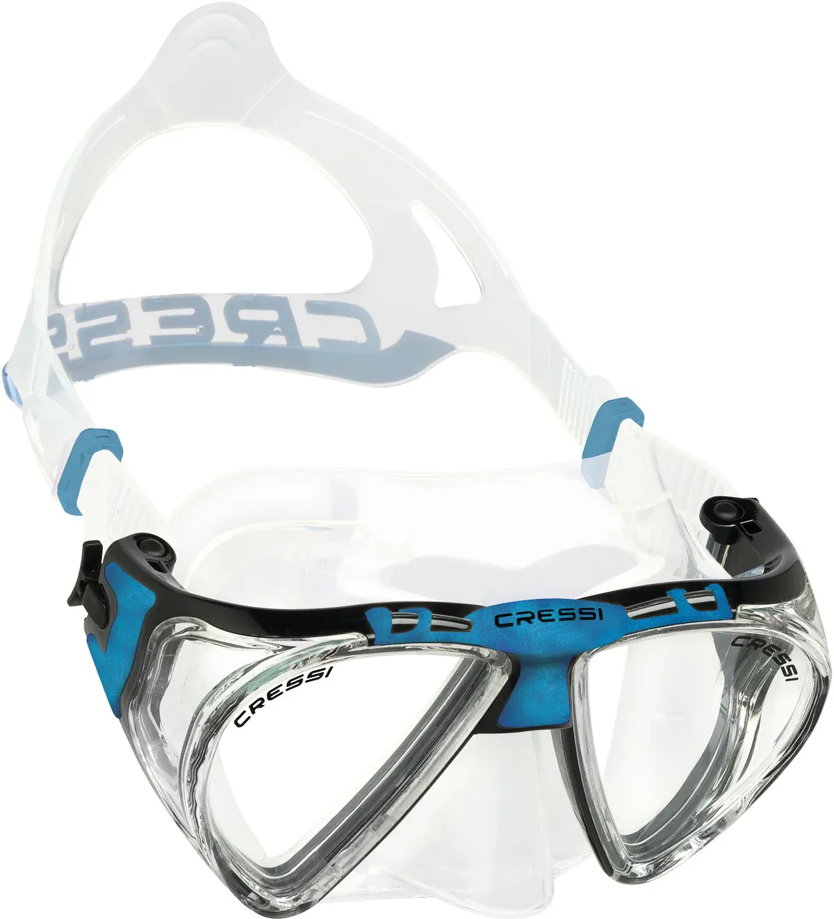 Cressi Penta+ Mask – Vier-Lens Duikmasker met Ongeëvenaard Gezichtsveld