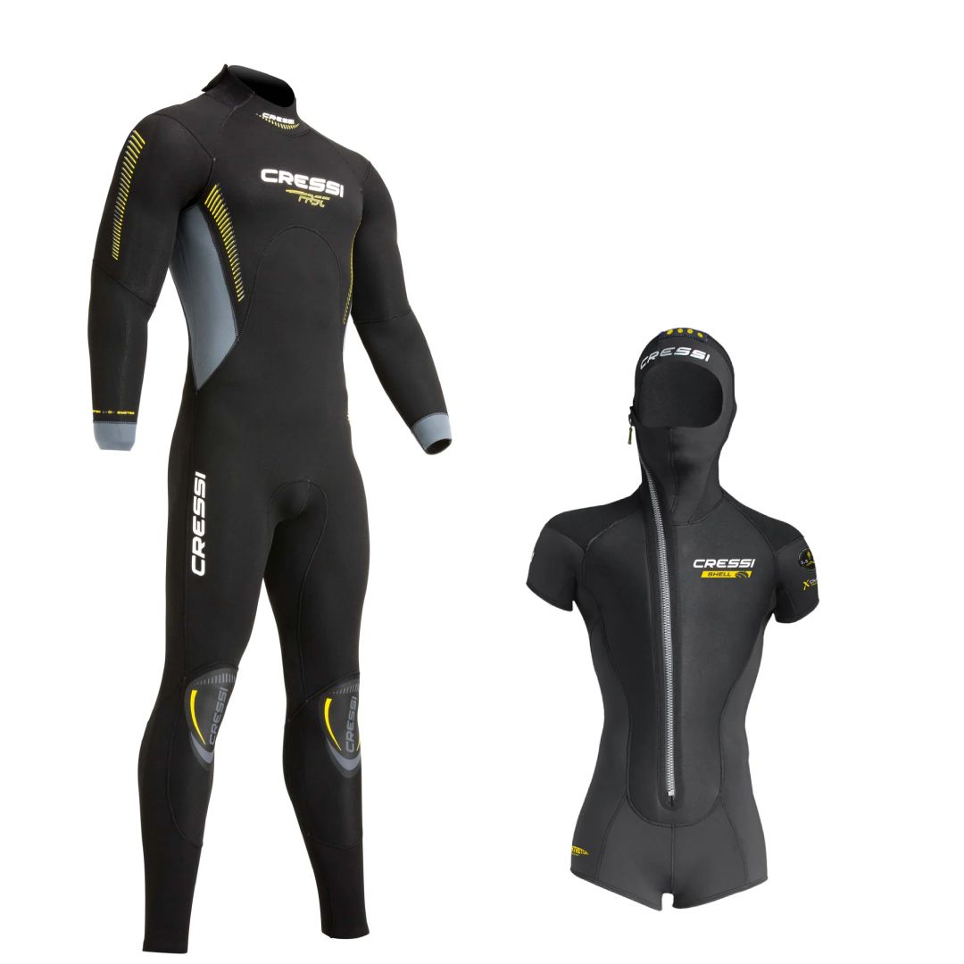 Cressi Fast 5 + Shell 5 Set - Duiken in alle omstandigheden