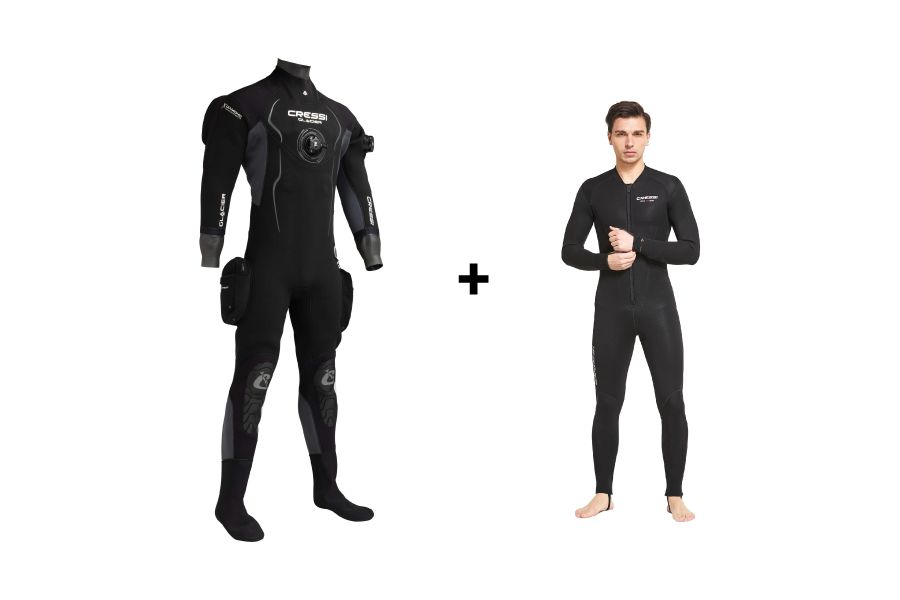 Cressi Pro Glacier Drysuit Set
