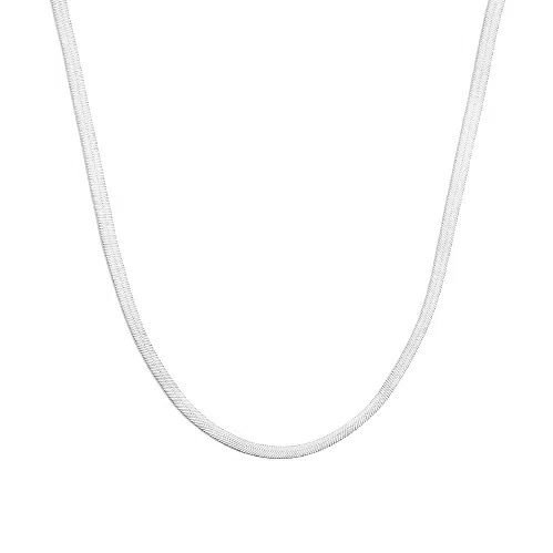 Zilverkleurige roestvrij snake ketting, waterproof