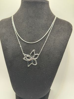Ketting | Hibiscus | Zilver | Stainless Steel Ketting | Hibiscus | Zilver | Stainless Steel