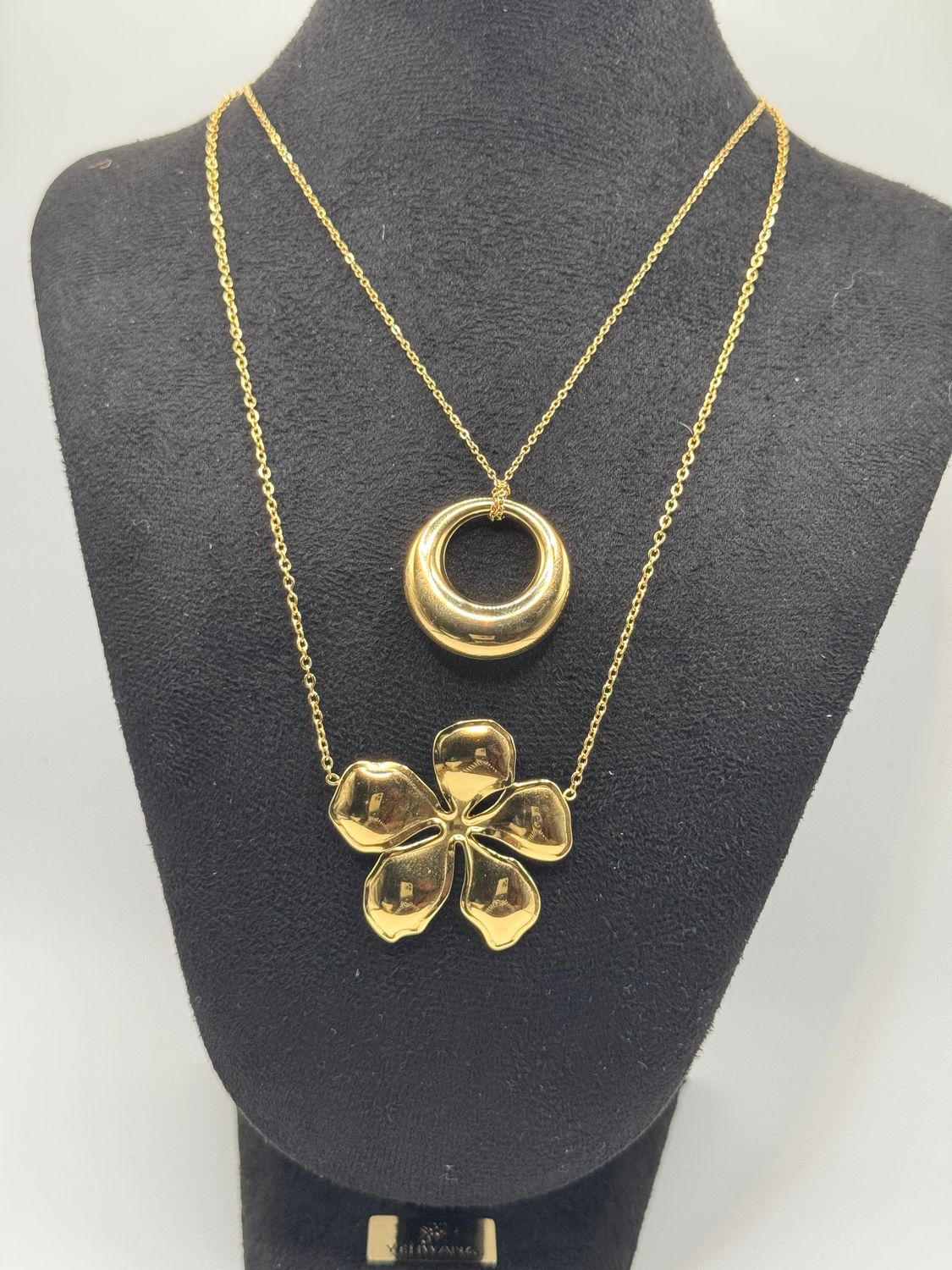 Ketting | Circle | Goud | Stainless steel