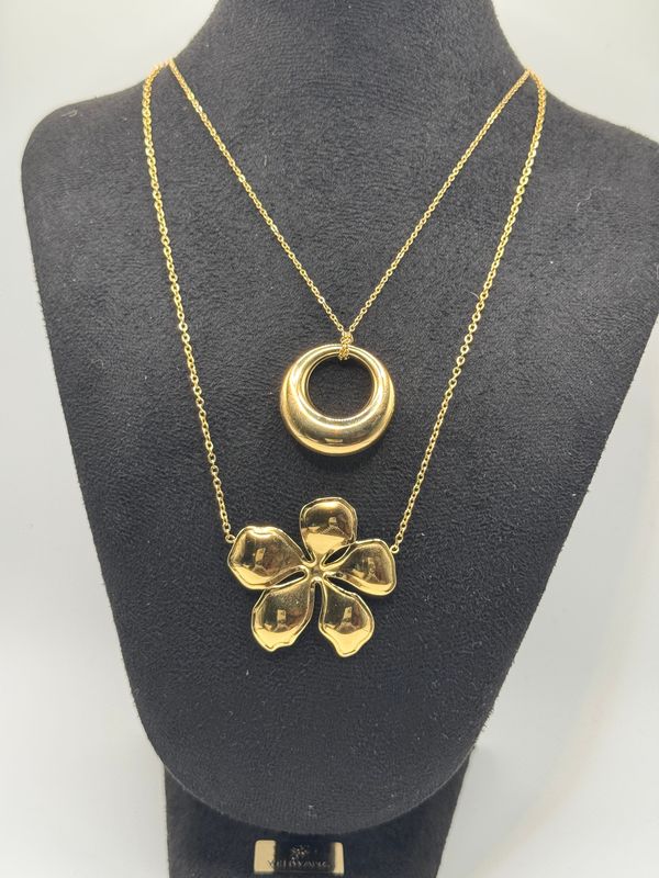 Ketting | Circle | Goud | Stainless steel Ketting | Circle | Goud | Stainless steel