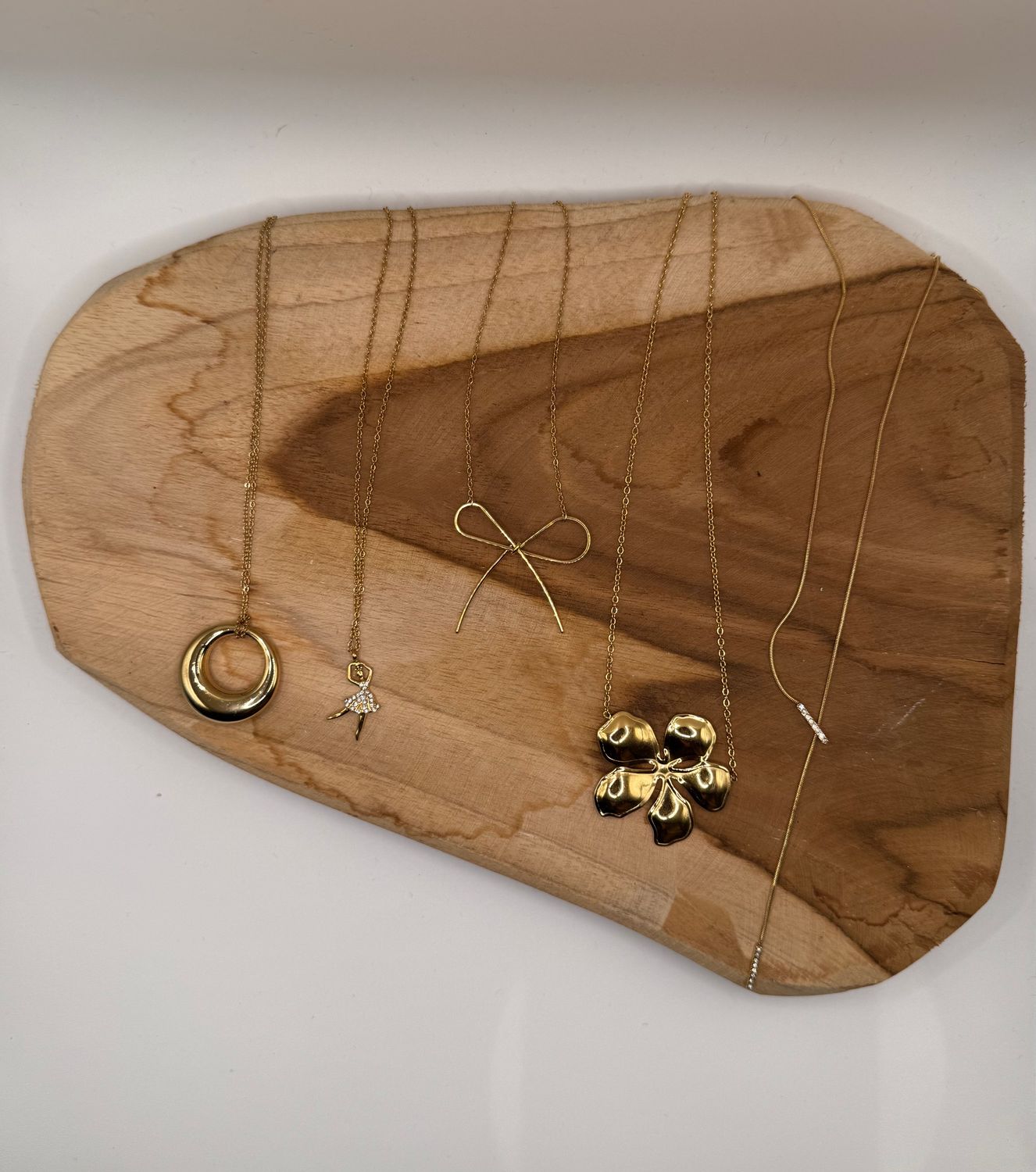 Ketting | Strass | Goud | Stainless Steel