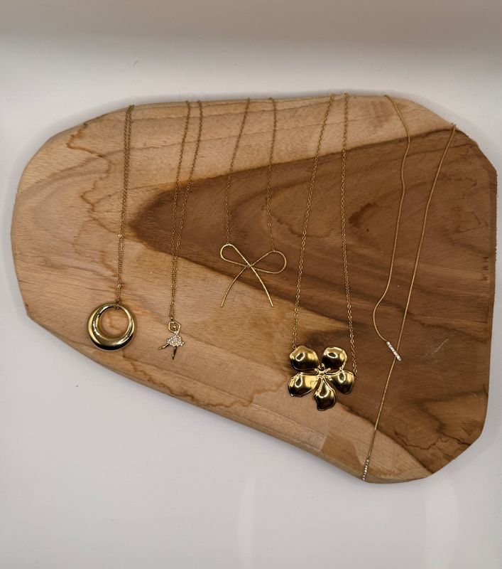 Ketting | Strass | Goud | Stainless Steel