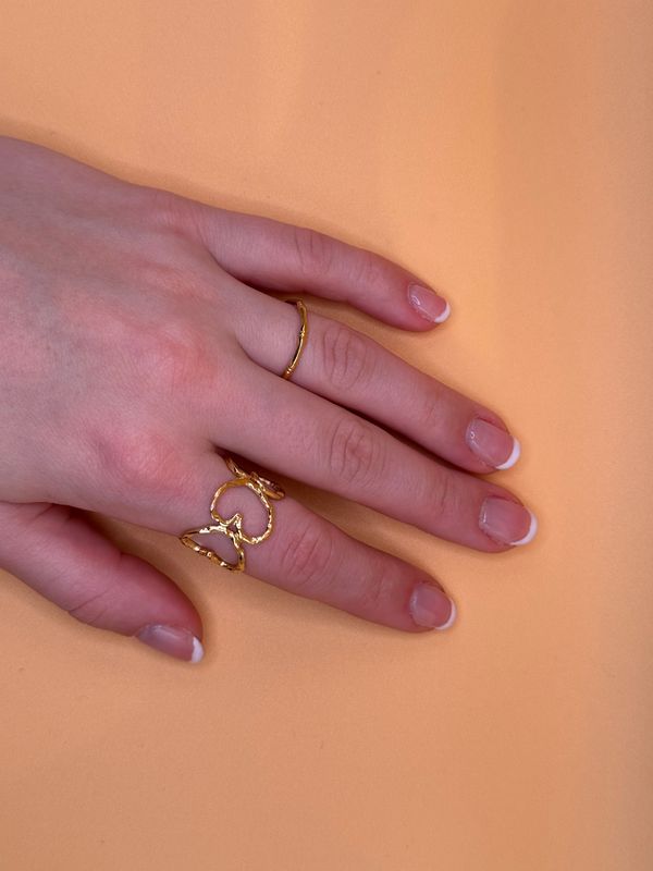 Ring | Fijn | Goud | Stainless Steel