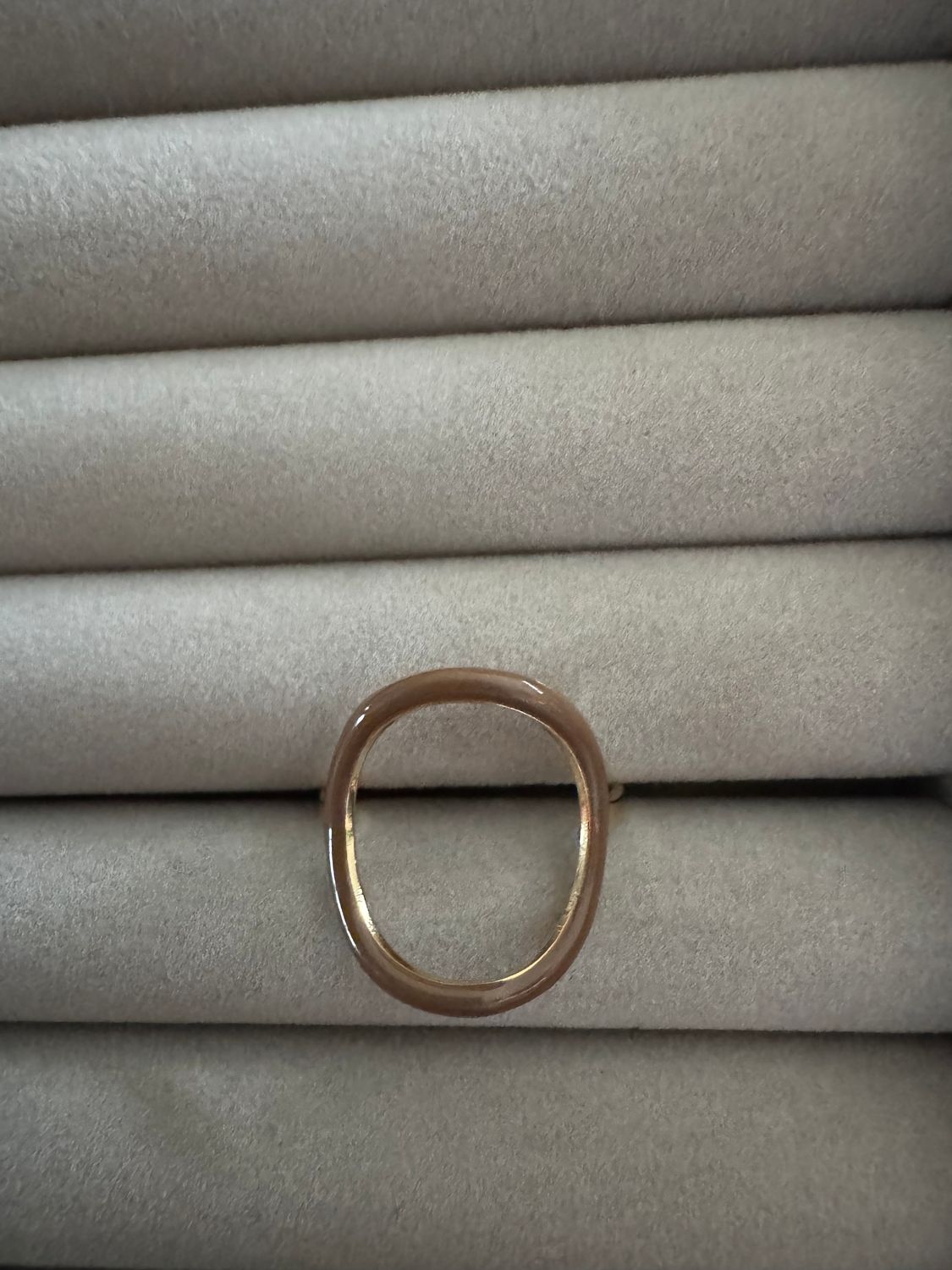 Fijn gouden one size open ring stainless steel, waterproof
