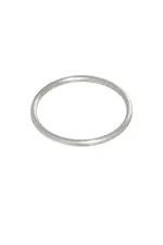 Basic armband zilver, stainless steel, kleurvast, waterproof en anti-allergie