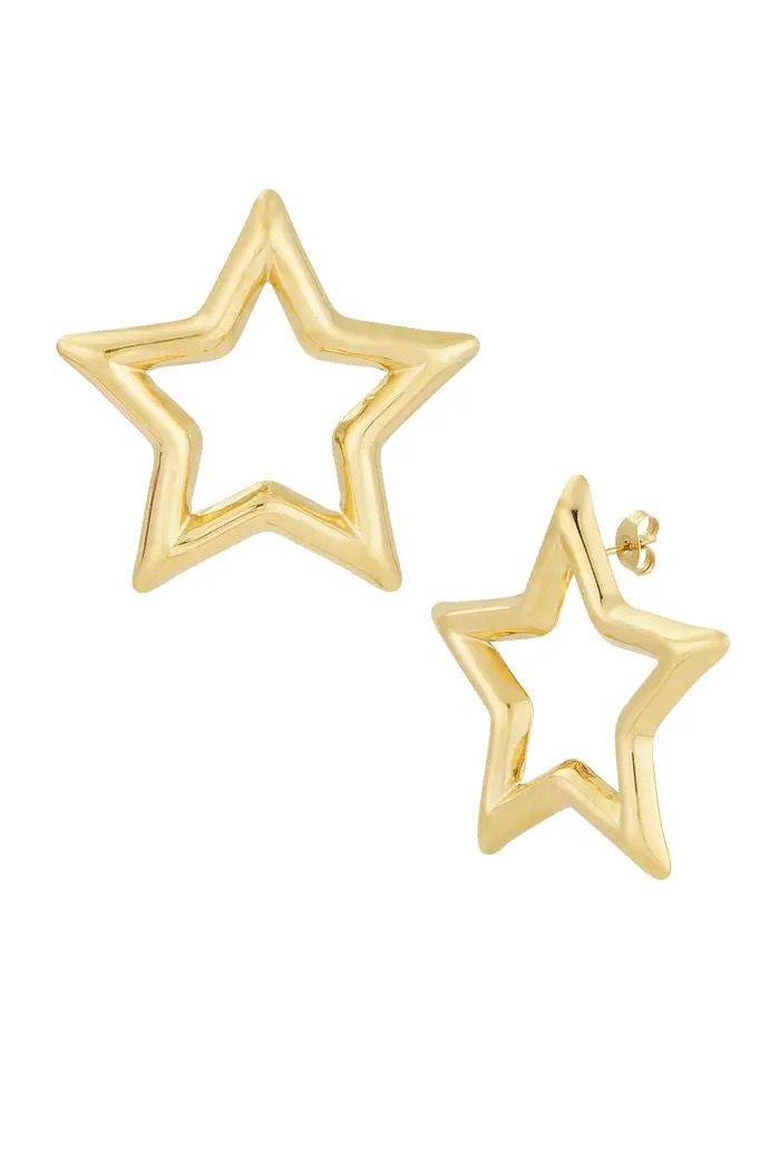 Oorbellen | Star Glow | Goud | Stainless steel