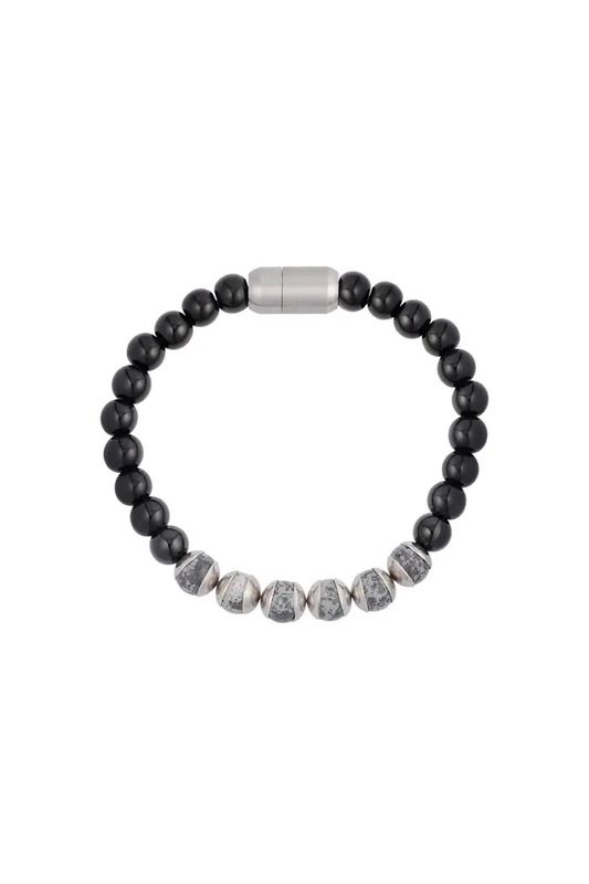 Stoeren heren armband natuursteen