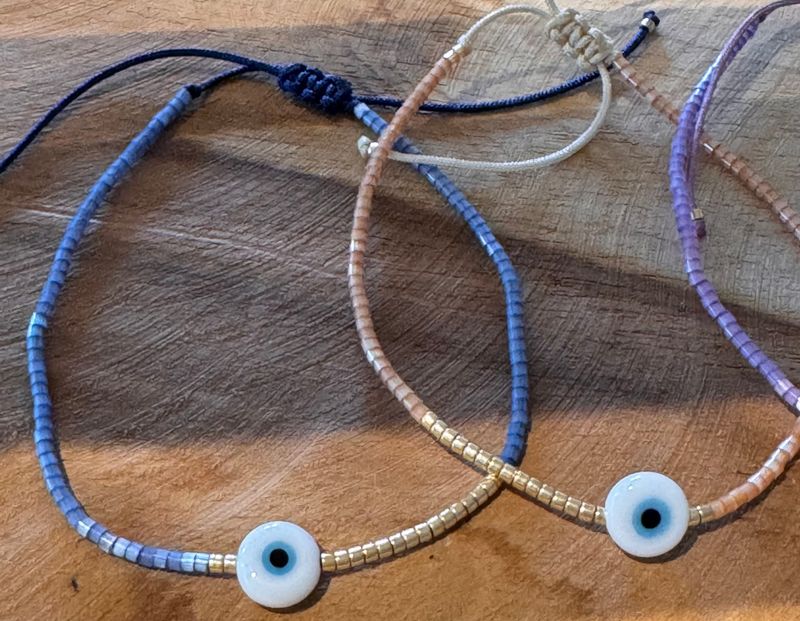 Armband | Turks oog | Lila