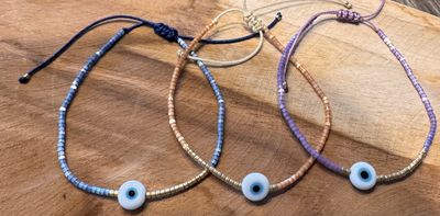 Armband | Turks oog | Oranje