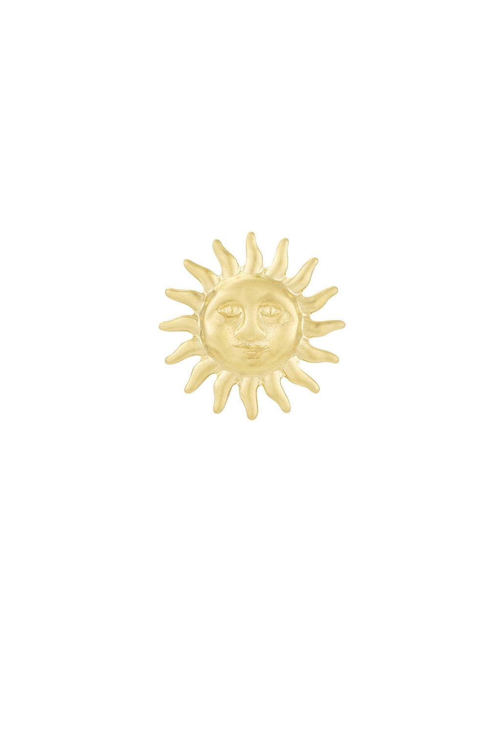 Gouden stainless steel sunshine pin