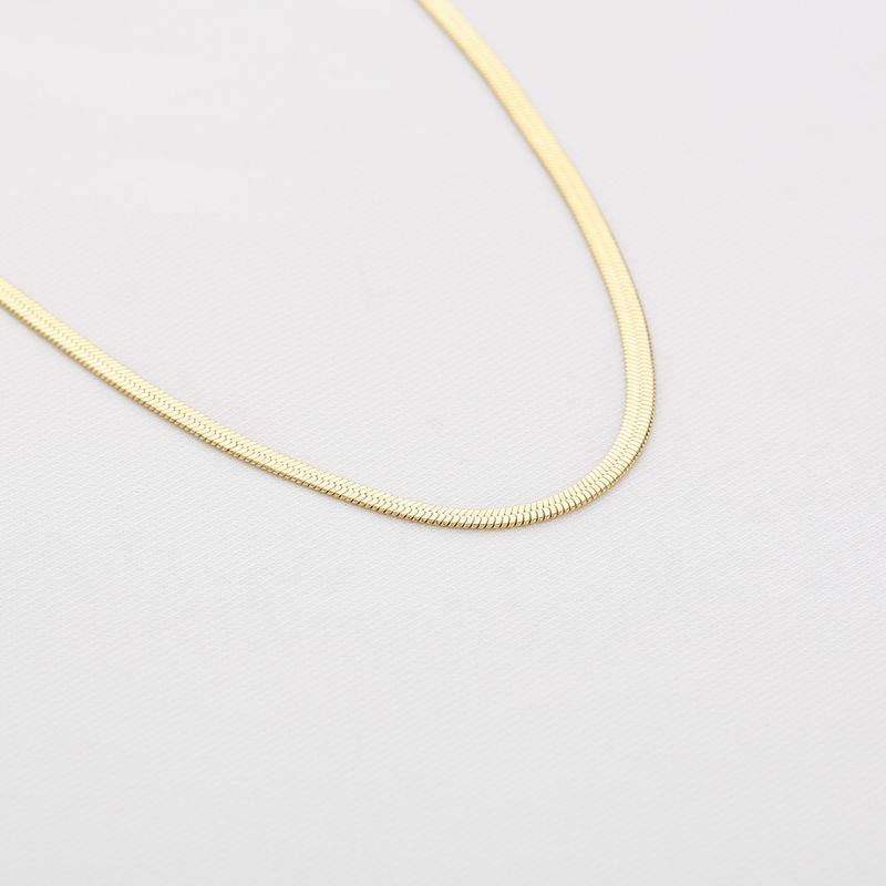 Ketting | Snake | Stainless steel | Goud
