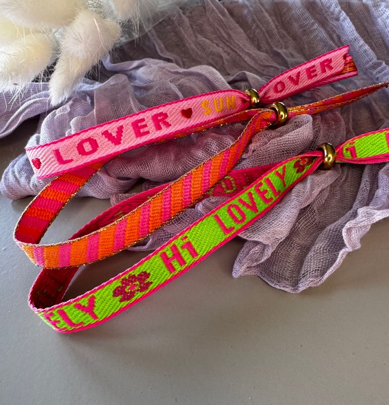 Armband | Lint Sun Lover | Roze