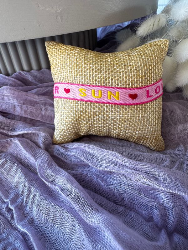 Armband | Lint Sun Lover | Roze
