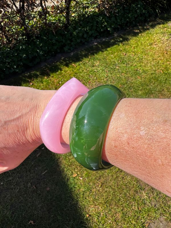 Armband | Acrylic Bangle | Roze